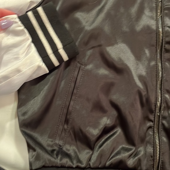 Reversible silk embroidered varsity jacket - Picture 5 of 8